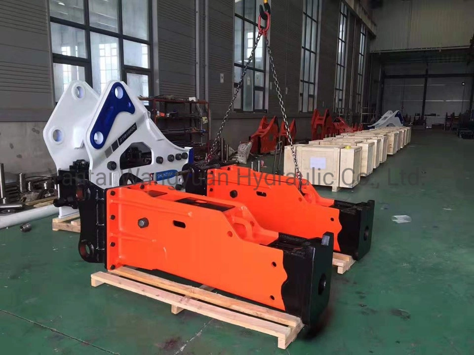 1-100 Tons Side Type Silence Box Type Top Type Hydraulic Rock Breaker for Jcb Hitachi Excavator