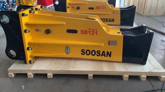 Type de boîte du briseur hydraulique SB121 de pierre de roche concrète de Soosan pour l'excavatrice/équipement lourd