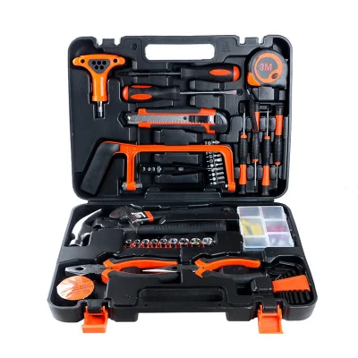 82 ensembles d'outils ménagers boîte à outils de matériel multifonctionnel, ensemble d'outils manuels de réparation d'électricien et de menuiserie Kit d'outils ménagers